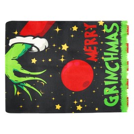 Rumyve Christmas Table Runner,Christmas Elf Party Decor Merry Christmas Table Runner for Xmas Holiday Home Kitchen Table Decorations(Stlye A)