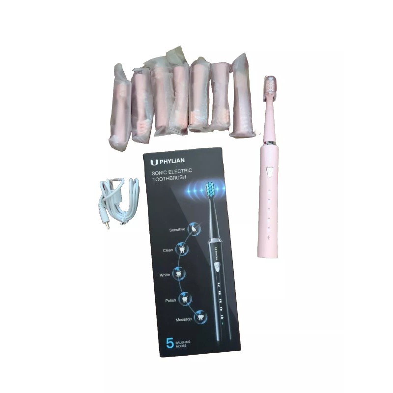 PHYLIAN ELECTRIC SONIC TOOTHBRUSH PINK COLOR