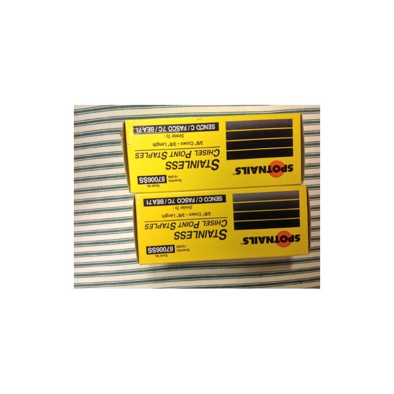 Stainless Steel Staples 3/8" for 71 Series Staplers by Spotnails