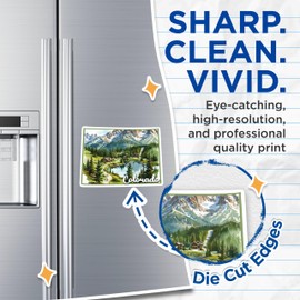 Bliss Monkey Co. (2 Pack) Colorado State Shape Magnets - CO State Magnet - Choose from 50 States - 5"" On Longest Side - Premium Magnet - for Cars, Refrigerators, Toolboxes - Made in USA - MAG1243