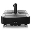 FRUITEAM 155lb Capacity Fillable Portable Umbrella Base with Wheels,Patio Umbrella