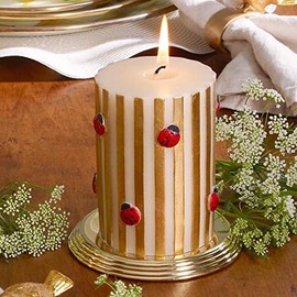 MACKENZIE-CHILDS Ladybug Pillar Candle - 4''