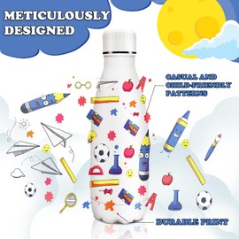 HoneyHolly Stainless Steel Water Bottle, Thermos Flask, 350 ml, BPA-Free, Leak-Proof Vacuum Insulated, Thermos Flask, Double-Walled Insulated Flask for Bicycle, Travel, Sport