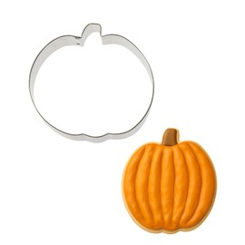 Pumpkin Cookie Cutter – 5 Inch Fall Baking Shape for Halloween, Thanksgiving, and Autumn Cookies – Durable, Easy to Use, Fun for Seasonal Baking and Crafts (Tin Plate Steel)