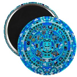 CafePress Ancient Mayan Calendar Magnet 2.25" Round Magnet, Refrigerator Magnet