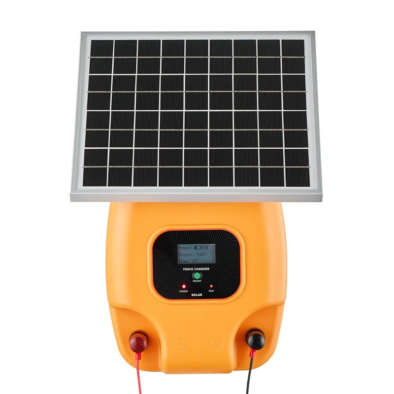 0.6J 8kV Solar Powered Fence Charger 1.86 Mile Range Electric