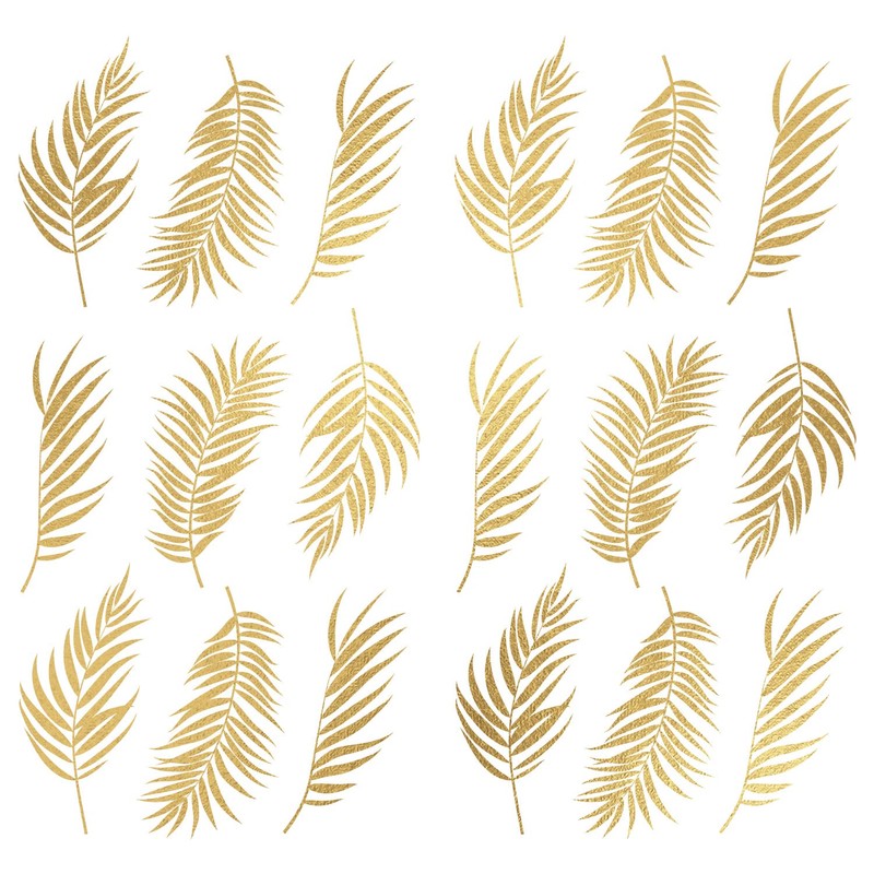 RoomMates RMK4997SCS Gold Palm Frond Peel and Stick Wall Decals