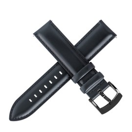 Ottoody Genuine Leather Replacement Watch Band, 0.71, 0.75, 0.79, 0.83, 0.87 inch (18, 19, 20, 21, 22 mm), Quick Release, No Tools Required, Elegant, Calf Leather, Sweatproof, Pleasant Feel, Leather