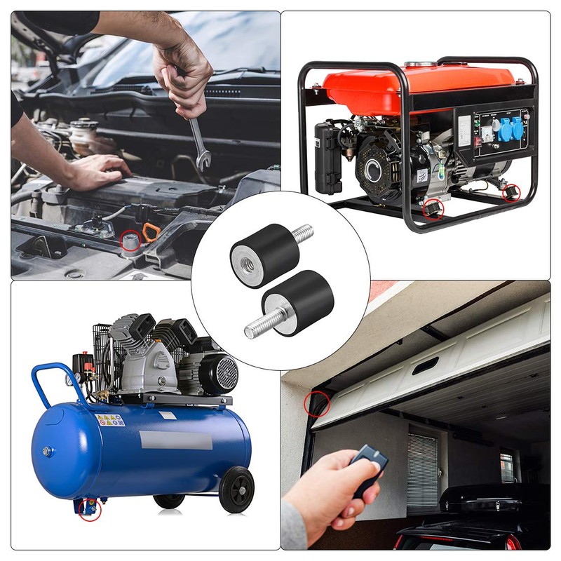 sourcing map M6 Outdoor Rubber Buffer Vibration Damper Anti Vibration