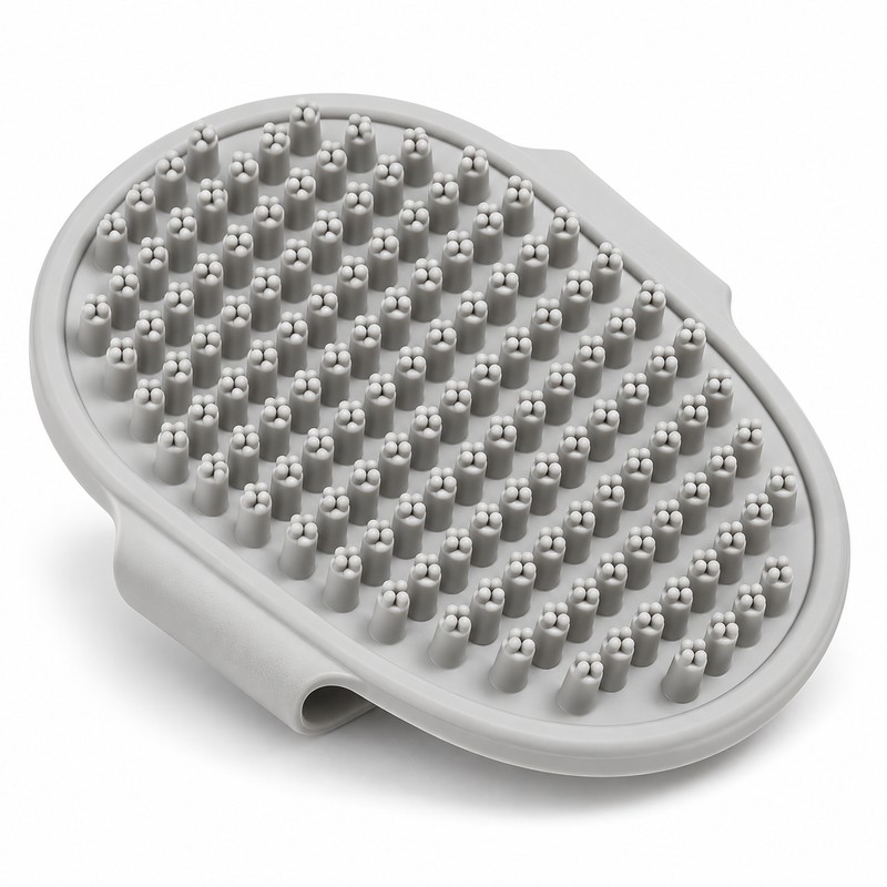 Pet Grooming Brush for Cats and Dogs – Soft Rubber