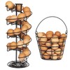 WOODLAND ACRES Rotating Spiral Egg Dispensing Rack, Egg Skelter, Countertop