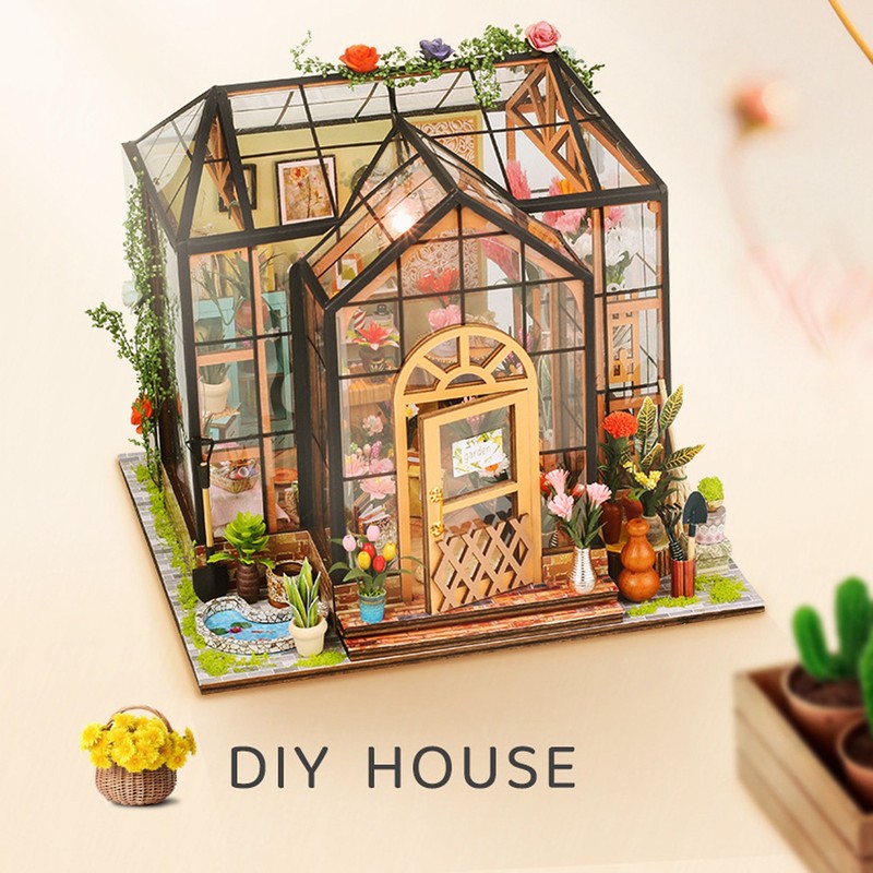 DIY Miniature Dollhouse Kit 1:24 Scale Dollhouse Puzzle Toy for