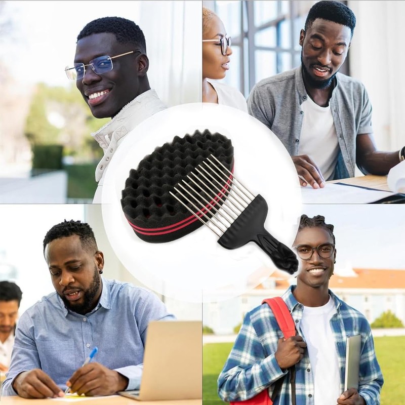 Dreadrock Sponge Comb Set Afro Hair Sponge Hip Hop Explosion