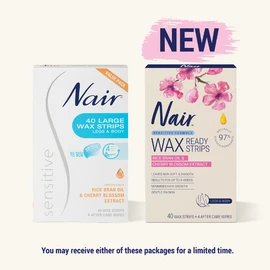 Nair Sensitive Large Wax Strips 40 Pack