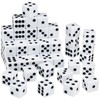 FEPITO 100 Pieces Dice Set 6 Sided Acrylic Dice 16mm