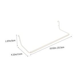 FELTECHELECTR 2Pcs Extendable Pegboard Towel Rack Paper Towel Holder for Pegboard Versatile Towel Organizer for Home Use Space Saving Design