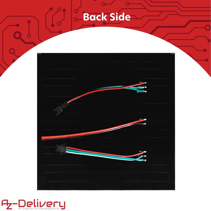 AZDelivery 5 x RGB LED Panel WS2812B 16 x 16
