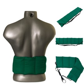 Heat Pad 7 Chamber with Ribbon, 65 x 15 cm, Green . Green