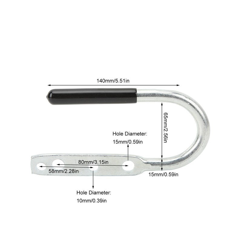 Trailer Coupler Handler Steel Lift Handle Coupling Connector Hand Handle