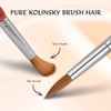 Aokitec Kolinsky Acrylic Nail Brush #20 Oval Crimped Sable Acrylic