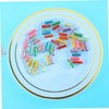 Levemolo 50pcs Mini Plastic Wishing Capsules Bottles for Capsule Bottles