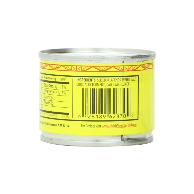 Hatch Chile Company Hatch Nacho Sliced Jalapenos, 4-Ounce (Pack of