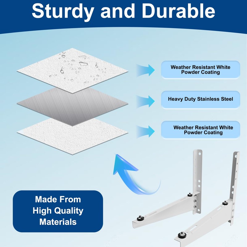 Duiliuu Mini Split Wall Mounting Bracket for 9,000-18,000 BTU Air