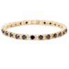 RIZILIA Eternity Tennis Bracelet & Round Cut CZ [Simulated Black