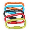 Boundless Voyage 8pcs Improved Outdoor Carabiner Aluminum Alloy D-Ring Locking