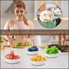 ATBEAMEN Strength Disposable Bagasse Sugarcane Plates - Eco-Friendly, Biodegradable and