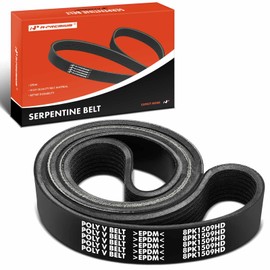 A-Premium Heavy Duty Serpentine Drive Belt Compatible with Blue Bird, Freightliner & Sterling Truck Cars - SHL TC2000, TC2000, FC70, FC80, FL50, FL60, FL70, FS65, MT45, SC7000 Cargo, SC8000 Cargo