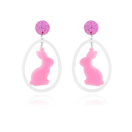 Easter Basket Stuffers Easter Earrings Gifts for Women Rabbit Bunny Earrings Easter Peeps Earrings Easter Outfit Jewelry Holiday Earrings