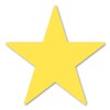 Yellow Star Magnet by Magnet America Is 4" x 4"