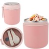 Insulated Food Jar with Spoon, Soup Food Flask，Stainless Steel Vacuum
