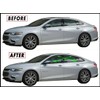 Chrome Delete Blackout Vinyl Overlay for 2016-2021 Chevy Malibu Window
