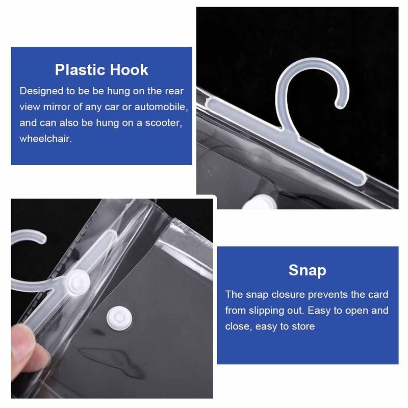 BEMAXYE Handicap Placard Holder - Disabled Parking Permit Protector Cover