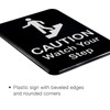Excello Global Products Caution Watch Your Step Sign: for Business