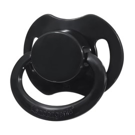 Landofgenie Adult Size Large Shield Pacifiers Bone Shaped Cutie Pacifier Black