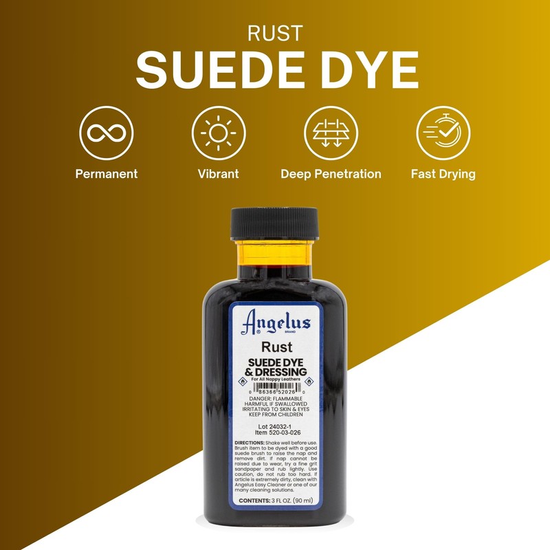 Angelus Suede Dye Rust