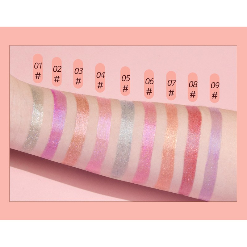 9pcs 0.1oz Women Girls Glitter Lip Gloss Set Moisturizing Lustrous