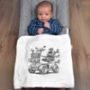 Azeeda 'Fancy Mobility Scooter' Cotton Baby Blanket/Shawl (BY00040453)