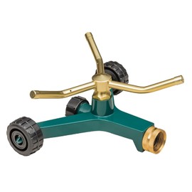 Orbit 3-Arm Metal Sprinkler with Wheel Base for Lawns