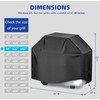HAZBEN Perfect Grill Cover for Outdoor Grills Waterproof Rip-Proof Weather