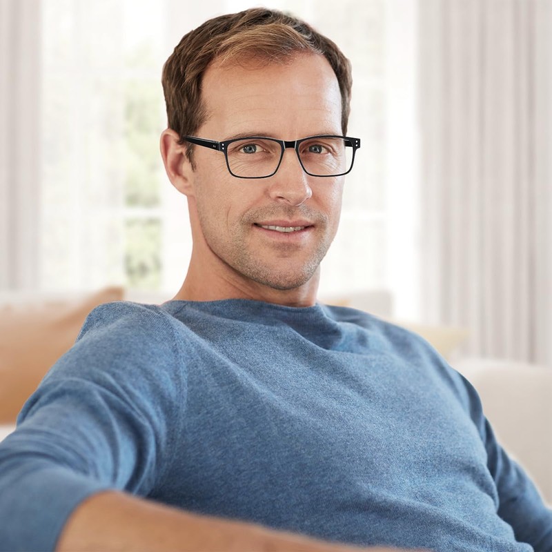 EYECEDAR 4-Pack Reading Glasses for Men Blue Light Blocking Readers