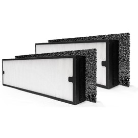 Nispira Particle/Carbon HEPA Filter Set For Blueair Sense+ Sense Air Purifier | Removes Smoke, Chemical VOCs, Odor, Pet Dander | 2 Sets