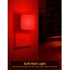 JandCase Red Night Light, Red NightLight[2 Pack],0.3W LED Night Light