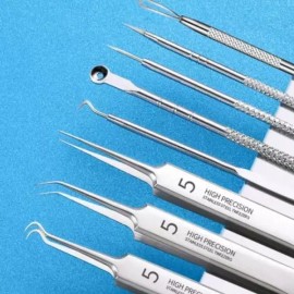 Deo Iss-o/China or More Here/China 피부 블랙헤드 압출 도구 8종세트 Blackhead Removal Tool 8-Piece Set for Skin