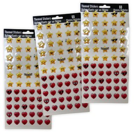 Emoji Stickers - Party Favors Includes Puffy Valentine Emoji Stickers Birthday Party Supplies Small Toys Decorations 3 Identical Sheets