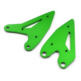 LEDISHUN Foot Peg Heel Plate Guard Protector Foot Pegs for Kawasaki Ninja 400 Z400 (2018-2023) Ninja 250 Z250 (2019-2023) Z e-1 Ninja e-1 (2024) (Green)