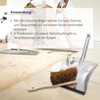 Karl Dahm Dustpan, chrome-plated, metal dustpan with rubber lip, durable